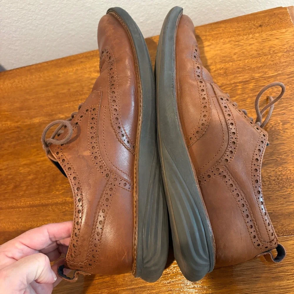 Cole Haan‎ GrandEvolution Wingtip Oxford British Tan Leather Mens 12M C26385